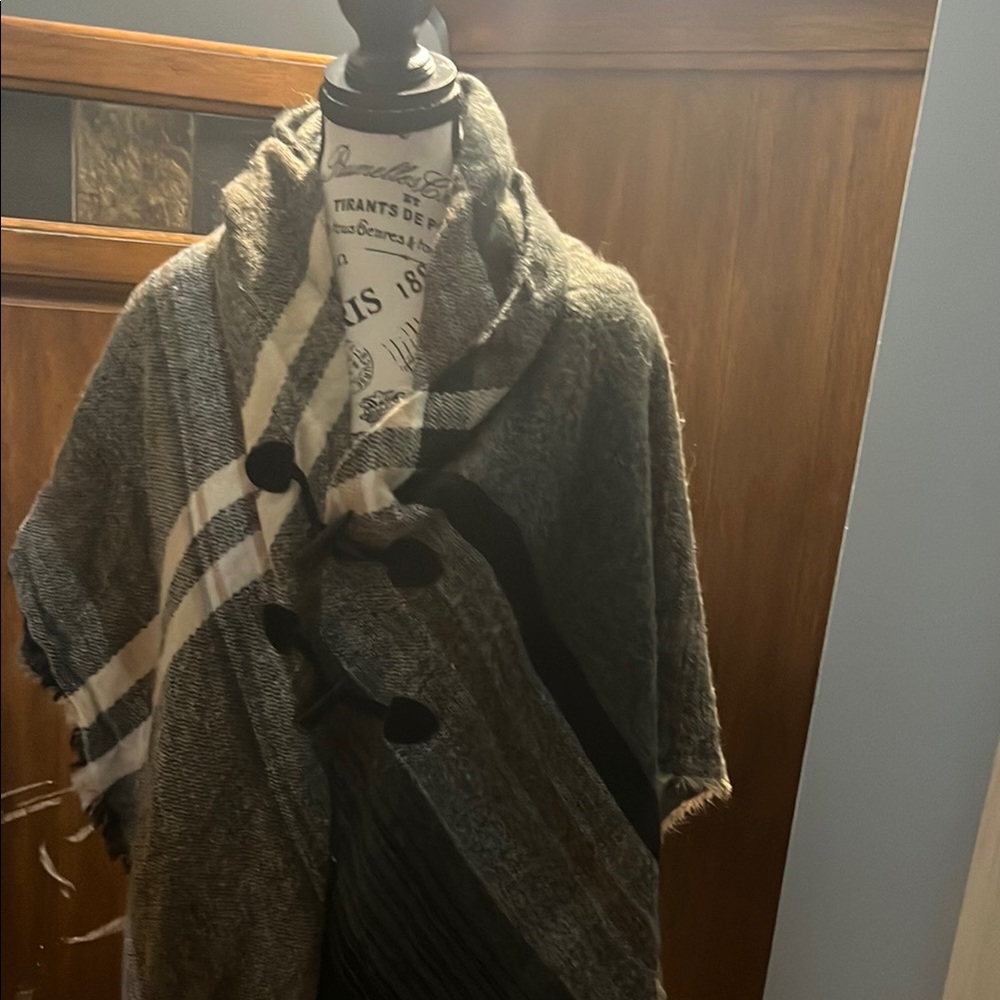 Gray Plaid Women's Coat